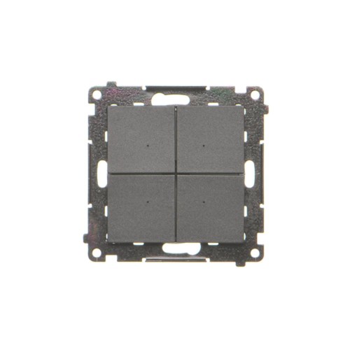 Elektroniczny łącznik / przycisk 4-krotny Simon 55 TEW4.01/149 Kontakt-Simon czarny mat
