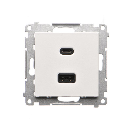 Ładowarka USB podwójna Simon 55 TEC2CA.01/111 Kontakt-Simon biały mat