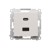 Ładowarka USB podwójna Simon 55 TEC2CA.01/114 Kontakt-Simon jasnoszary mat