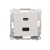 Ładowarka USB podwójna Simon 55 TEC2CA.01/114 Kontakt-Simon jasnoszary mat