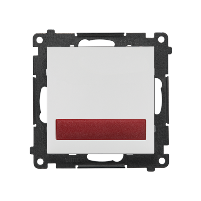 Sygnalizator świetlny LED, światło czerwone Simon 55 TESS2.01/114 Kontakt-Simon jasnoszary mat