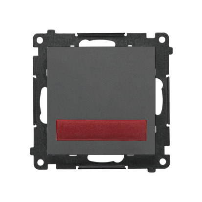 Sygnalizator świetlny LED, światło czerwone Simon 55 TESS2.01/116 Kontakt-Simon grafitowy mat