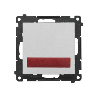 Sygnalizator świetlny LED, światło czerwone Simon 55 TESS2.01/143 Kontakt-Simon aluminium mat