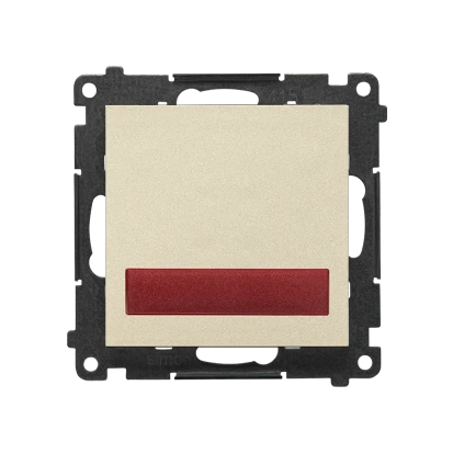Sygnalizator świetlny LED, światło czerwone Simon 55 TESS2.01/144 Kontakt-Simon szampański mat