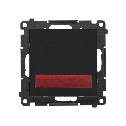 Sygnalizator świetlny LED, światło czerwone Simon 55 TESS2.01/149 Kontakt-Simon czarny mat