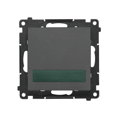 Sygnalizator świetlny LED, światło zielone Simon 55 TESS3.01/116 Kontakt-Simon grafitowy mat