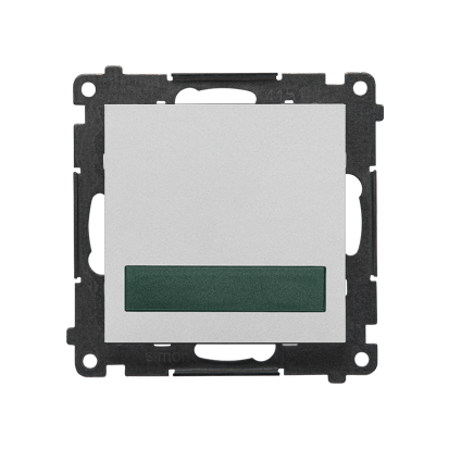 Sygnalizator świetlny LED, światło zielone Simon 55 TESS3.01/143 Kontakt-Simon aluminium mat