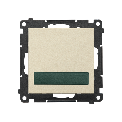 Sygnalizator świetlny LED, światło zielone Simon 55 TESS3.01/144 Kontakt-Simon szampański mat