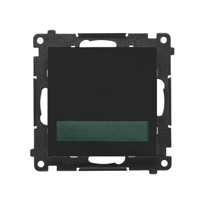 Sygnalizator świetlny LED, światło zielone Simon 55 TESS3.01/149 Kontakt-Simon czarny mat