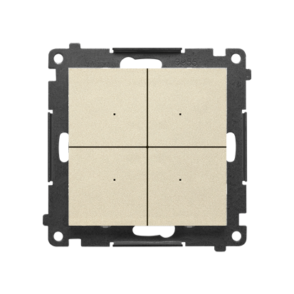 Kontroler sterujący bezprzewodowo innymi urządzeniami Simon GO, sterowany smartfonem [Wi-Fi], max 30 akcji, CONTROL Simon 55 GO TEK1W.01/144 Kontakt-Simon szampański mat