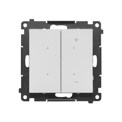 ŚCiemniacz do żarówek LED-owych, sterowany smartfonem [Wi-Fi], DIMMER Simon 55 GO TESL1W.01/114 Kontakt-Simon jasnoszary mat