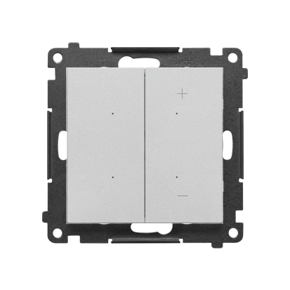 ŚCiemniacz do żarówek LED-owych, sterowany smartfonem [Wi-Fi], DIMMER Simon 55 GO TESL1W.01/143 Kontakt-Simon aluminium mat