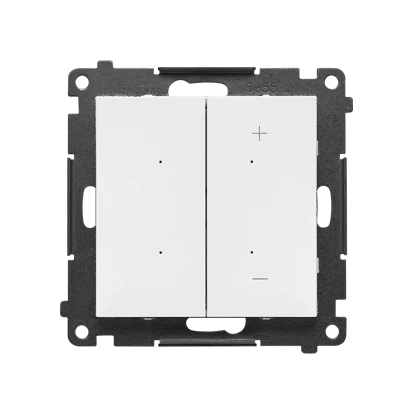 Ściemniacz do pasków LED-owych 12-24 V, sterowany smartfonem [Wi-Fi], 1-kanałowy, DIMMER W Simon 55 GO TESW1W.01/111 Kontakt-Simon biały mat