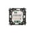 Łącznik elektroniczny Simon 55 TEW1.01/114 Kontakt-Simon jasnoszary mat