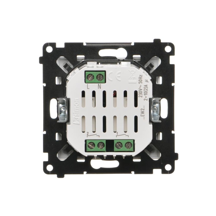 Łącznik elektroniczny podwójny Simon 55 TEW2.01/111 Kontakt-Simon biały mat