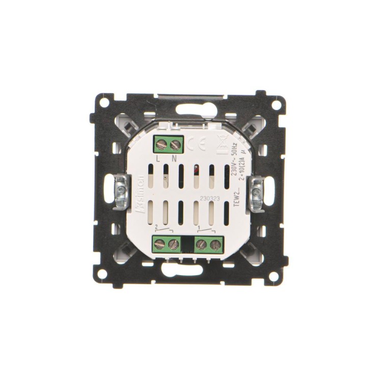 Łącznik elektroniczny podwójny Simon 55 TEW2.01/114 Kontakt-Simon jasnoszary mat