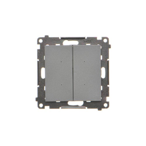 Łącznik elektroniczny podwójny Simon 55 TEW2.01/116 Kontakt-Simon grafitowy mat