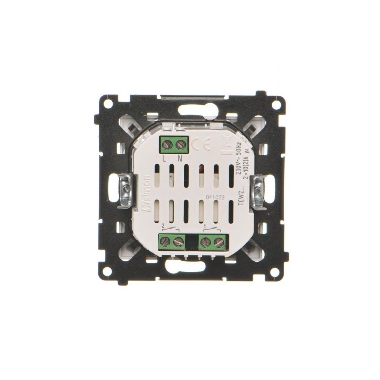 Łącznik elektroniczny podwójny Simon 55 TEW2.01/143 Kontakt-Simon aluminium mat