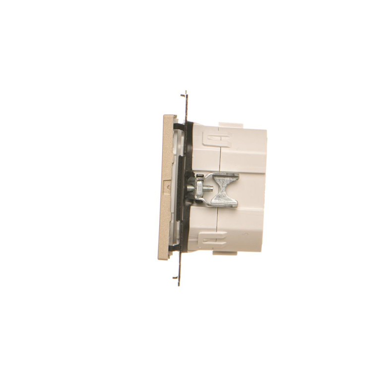 Łącznik elektroniczny podwójny Simon 55 TEW2.01/144 Kontakt-Simon szampański mat