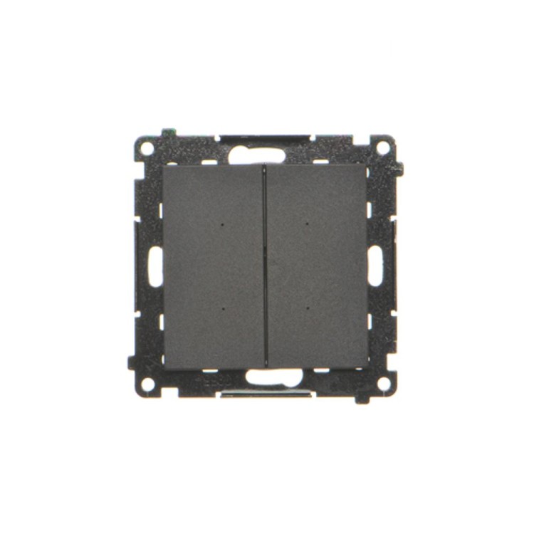 Łącznik elektroniczny podwójny Simon 55 TEW2.01/149 Kontakt-Simon czarny mat