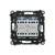 Łącznik krzyżowy podwójny z podświetleniem LED Simon 55 TW7/2L2.01/116 Kontakt-Simon grafitowy mat