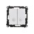 Łącznik krzyżowy podwójny z podświetleniem LED Simon 55 TW7/2L2.01/143 Kontakt-Simon aluminium mat