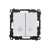 Łącznik krzyżowy podwójny z podświetleniem LED Simon 55 TW7/2L2.01/143 Kontakt-Simon aluminium mat
