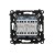 Łącznik krzyżowy podwójny z podświetleniem LED Simon 55 TW7/2L2.01/143 Kontakt-Simon aluminium mat
