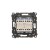 Łącznik krzyżowy podwójny z podświetleniem LED Simon 55 TW7/2L2.01/149 Kontakt-Simon czarny mat