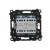 Łącznik krzyżowy podwójny z podświetleniem LED Simon 55 TW7/2L2.01/X/149 Kontakt-Simon czarny mat