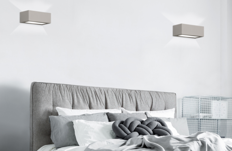 Lampa ścienna gipsowa do malowania Industrialna Loft GIPSY PROSTOKĄT S 2206 NOWODVORSKI Lighting E27 nowoczesna oprawa oświetleniowa gips z gipsu kinkiet Inspiracje Premium