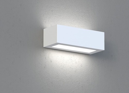 Lampa ścienna gipsowa do malowania Industrialna Loft GIPSY PROSTOKĄT S 2206 NOWODVORSKI Lighting E27 nowoczesna oprawa oświetleniowa gips z gipsu kinkiet Inspiracje Premium