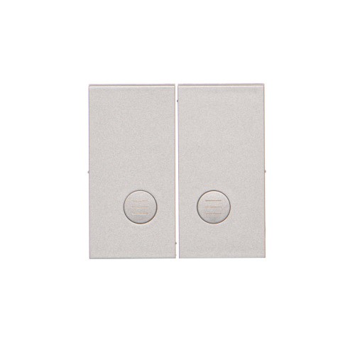 Klawisz podwójny do łączników i przycisków Simon 55 TKW5L2/143 Kontakt-Simon aluminium mat