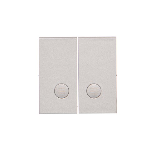 Klawisz podwójny do łączników i przycisków Simon 55 TKW5L2/143 Kontakt-Simon aluminium mat