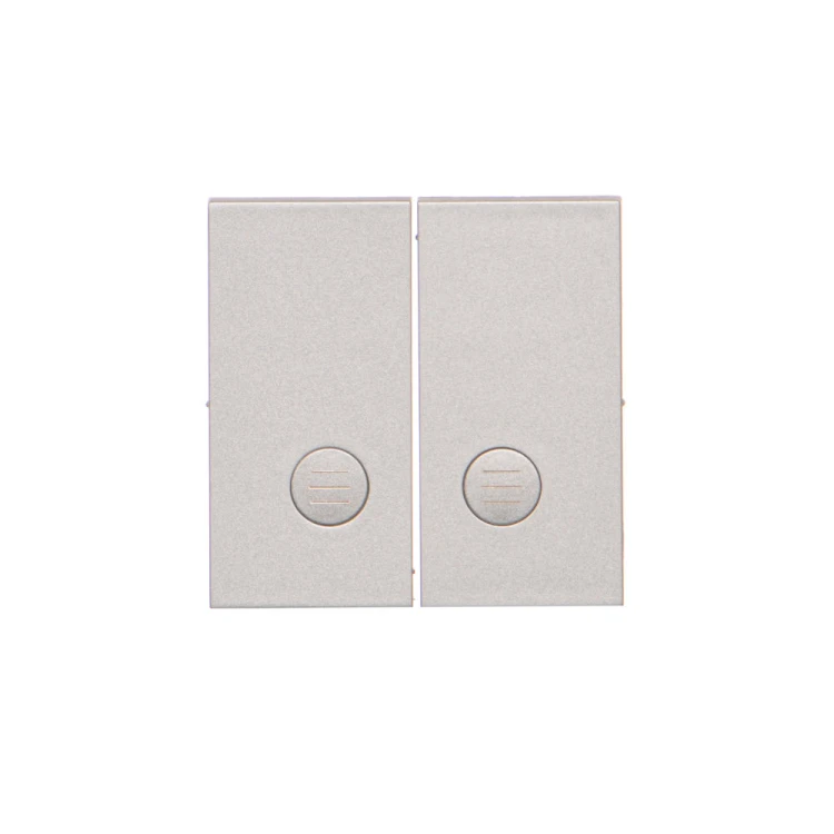 Klawisz podwójny do łączników i przycisków Simon 55 TKW5L2/143 Kontakt-Simon aluminium mat
