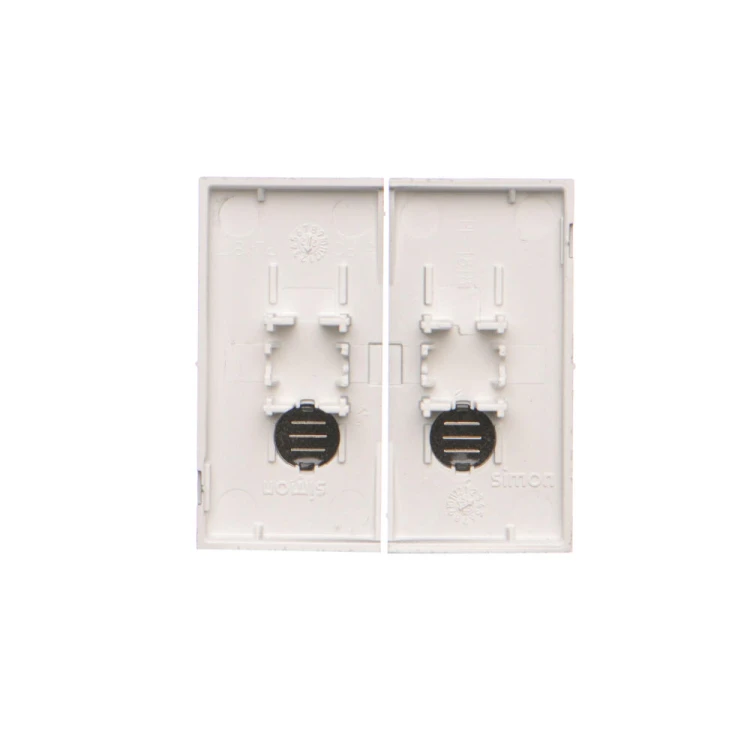 Klawisz podwójny do łączników i przycisków Simon 55 TKW5L2/143 Kontakt-Simon aluminium mat