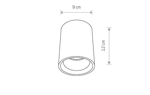 Lampa sufitowa betonowa Industrialna Loft SHY S 9390 NOWODVORSKI Lighting GU10 nowoczesna oprawa oświetleniowa punktowa beton architektoniczny Inspiracje Premium - Outlet