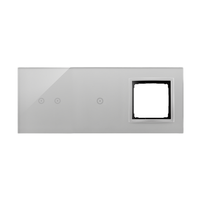 Panel dotykowy 3 moduły Simon 54 Touch DSTR3210/71 Kontakt-Simon srebrna mgła