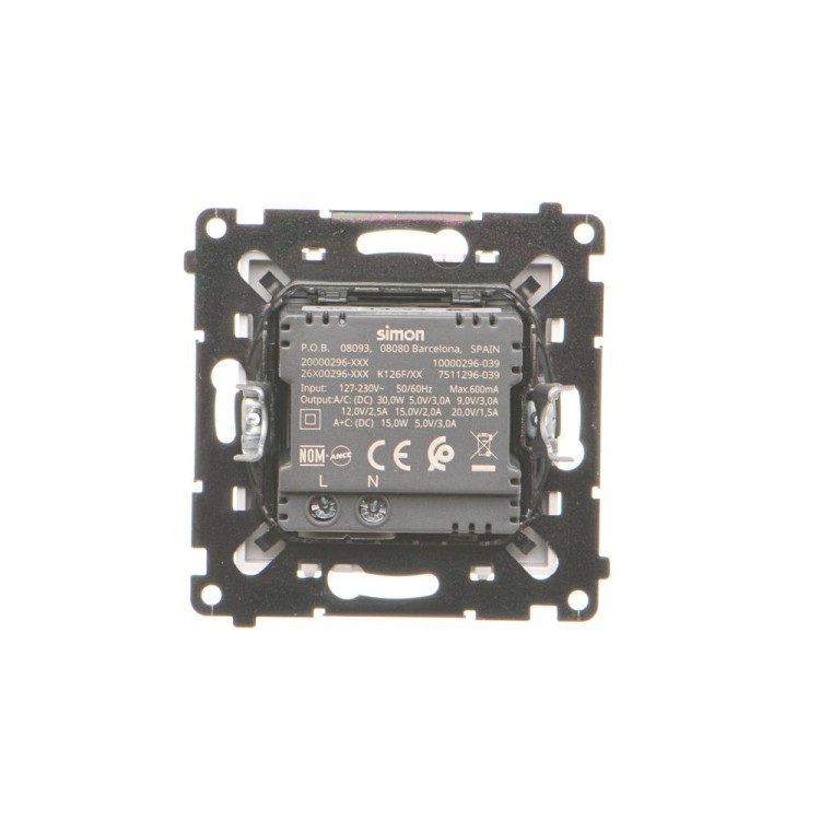 Ładowarka USB podwójna Simon 55 TEC2CAQ.01/111 Kontakt-Simon biały mat