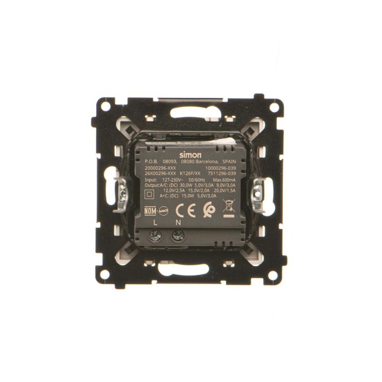 Ładowarka USB podwójna Simon 55 TEC2CAQ.01/144 Kontakt-Simon szampański mat