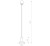 Lampa sufitowa wisząca Industrialna Loft HERMANOS C WHITE/SOLID BRASS 8037 NOWODVORSKI Lighting GU10 nowoczesna oprawa oświetleniowa metal mosiądz żyrandol biało-złoty biała pojedynczy zwis Inspiracje Premium