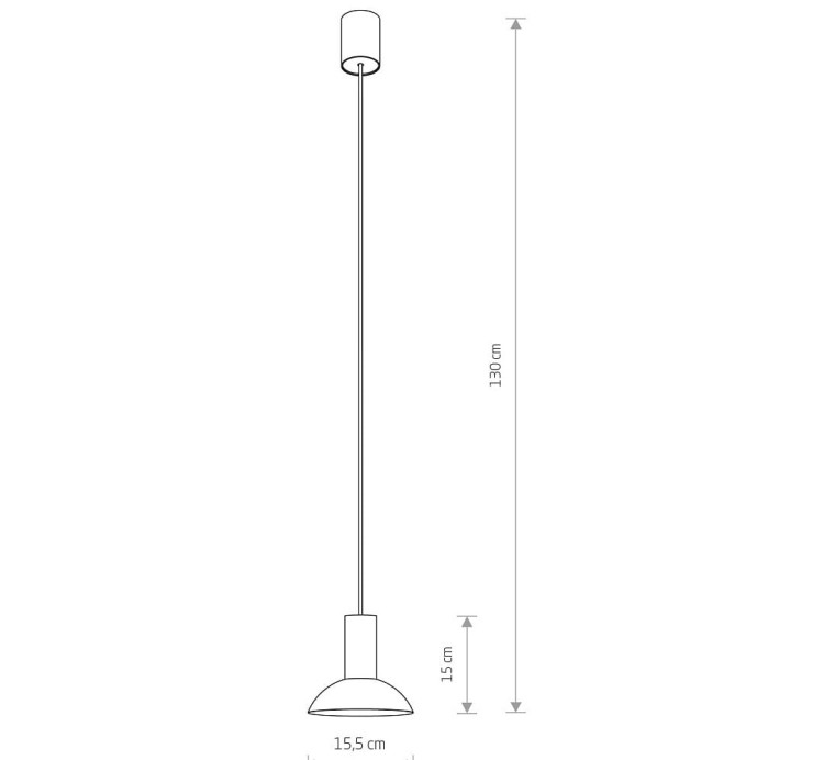 Lampa sufitowa wisząca Industrialna Loft HERMANOS C WHITE/SOLID BRASS 8037 NOWODVORSKI Lighting GU10 nowoczesna oprawa oświetleniowa metal mosiądz żyrandol biało-złoty biała pojedynczy zwis Inspiracje Premium