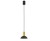 Lampa sufitowa wisząca Industrialna Loft HERMANOS C BLACK/SOLID BRASS 8194 NOWODVORSKI Lighting GU10 nowoczesna oprawa oświetleniowa metal mosiądz żyrandol czarno-złoty czarna pojedynczy zwis Inspiracje Premium