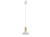 Lampa sufitowa wisząca Industrialna Loft HERMANOS A WHITE/SOLID BRASS 8040 NOWODVORSKI Lighting GU10 nowoczesna oprawa oświetleniowa metal mosiądz żyrandol biało-złoty pojedynczy zwis Inspiracje Premium