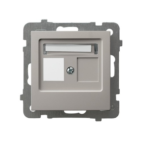 Obudowa gniazda pojedynczego typu Keystone prosta GPK-1G/p/82 As Ospel kaszmir