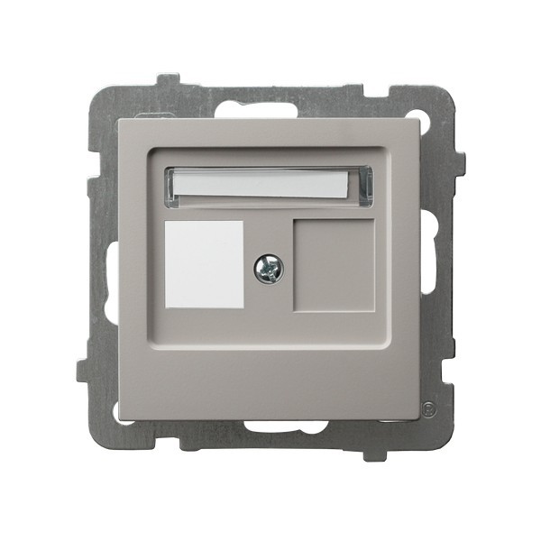 Obudowa gniazda pojedynczego typu Keystone prosta GPK-1G/p/82 As Ospel kaszmir