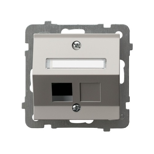 Obudowa gniazda pojedynczego typu Keystone skośna GPK-1GS/p/82 As Ospel kaszmir