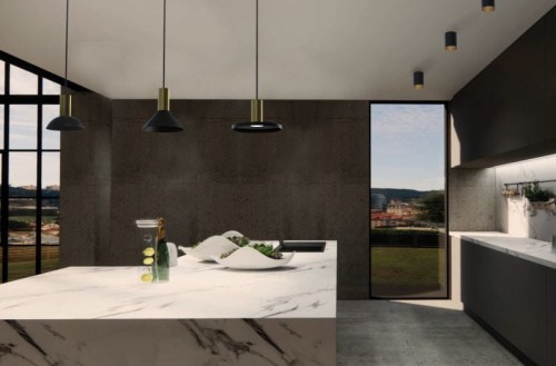 Lampa sufitowa wisząca Industrialna Loft HERMANOS V BLACK/SOLID BRASS 8032 NOWODVORSKI Lighting 5xGU10 nowoczesna oprawa oświetleniowa metal mosiądz żyrandol czarno-złoty czarna zwis Inspiracje Premium