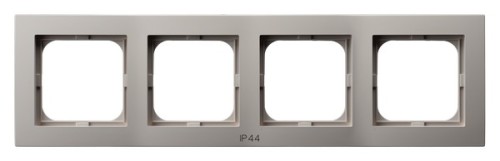 Ramka poczwórna do łączników IP-44 RH-4G/82 As Ospel kaszmir