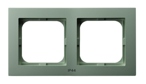 Ramka podwójna do łączników IP-44 RH-2G/84 As Ospel zielony mat